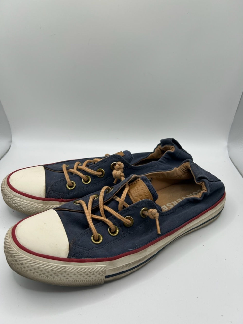 Converse Women's Chuck Taylor All Star Shoreline‎ Navy Slip Sneakers Size 8